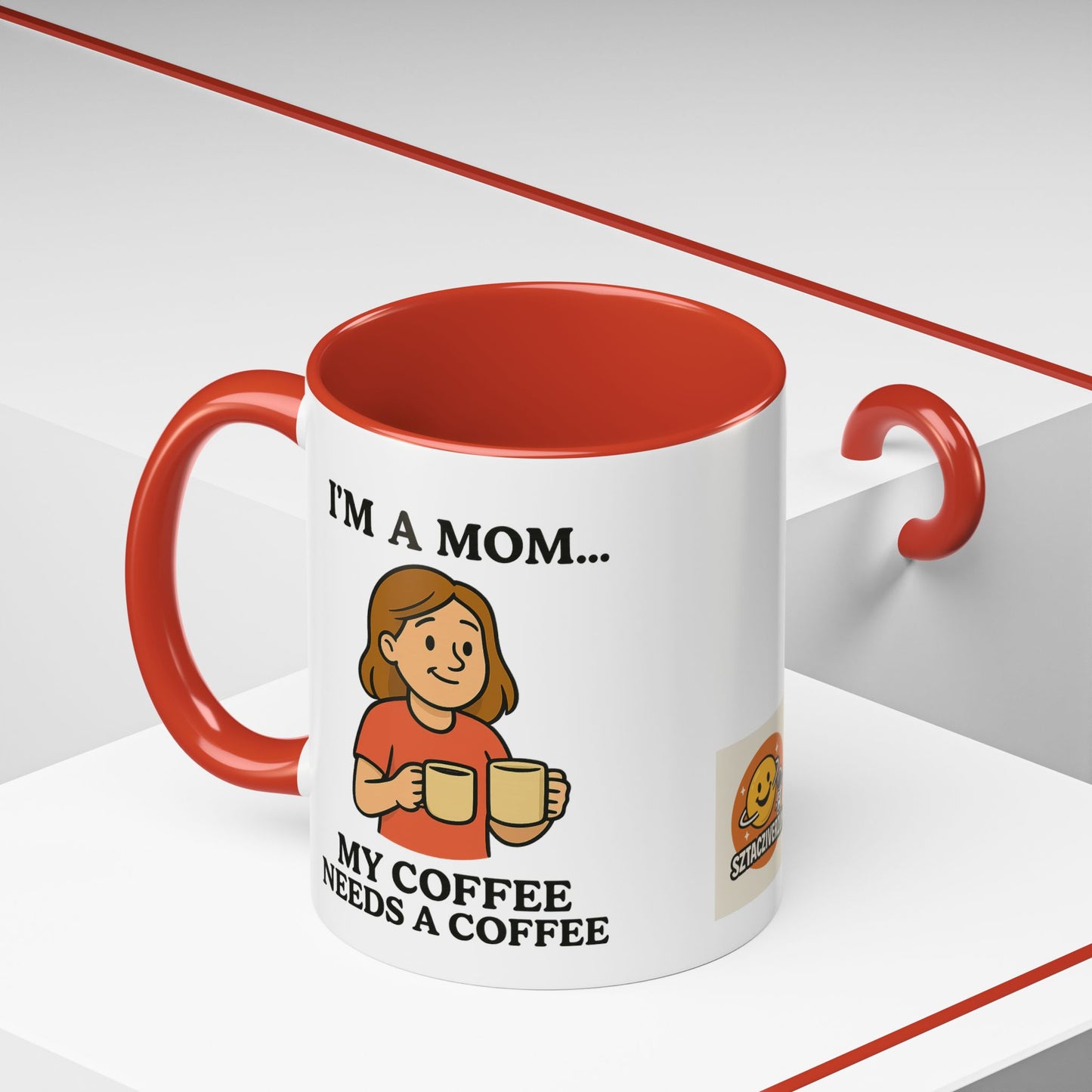 Humorous Mom Coffee Mug - "I'm a Mom... My Coffee Needs a Coffee" - Perfect Gift for Moms